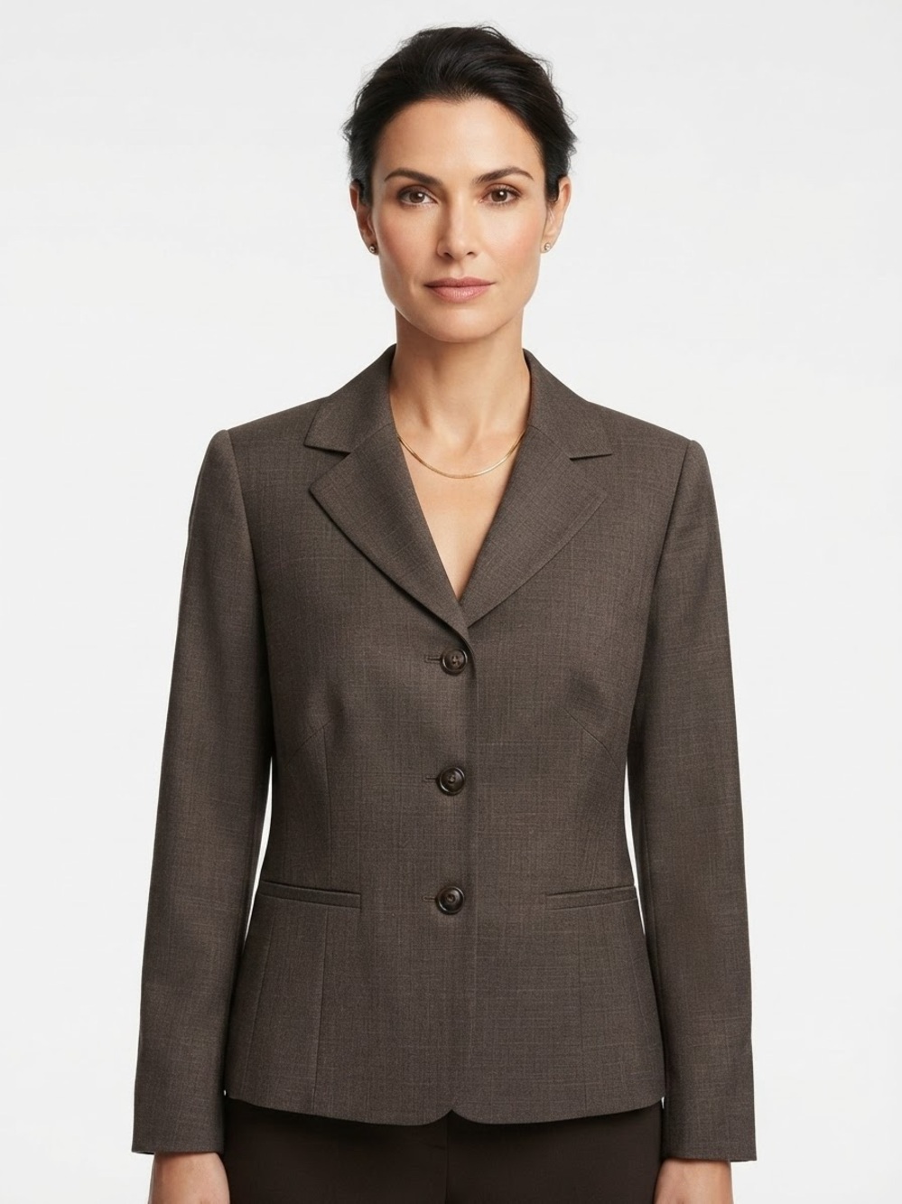 Kasper 14P brownish-gray Blazer Formal Office Workwear